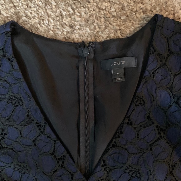 V-Neck Cap Sleeve Navy Dress 👗 - Picture 3 of 3